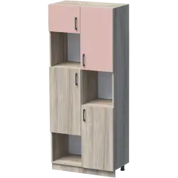 ШКАФ КУБА 80X42 Н=190СМ С 4 ВРАТИ И 3 НИШИ ДОЛЕН
