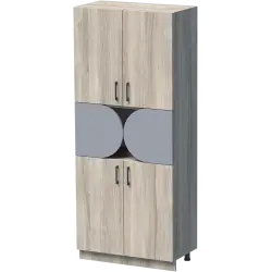 ШКАФ АРШ 80X42 Н=190СМ С 4 ПРАВИ И 2 ИЗВИТИ ВРАТИ