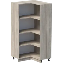 ШКАФ ЪГЛОВ УНИ 80X80 Н=160СМ ОТВОРЕН НА РАФТОВЕ С КРАКА