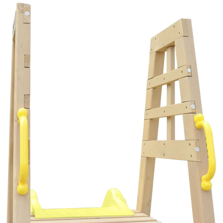 Детска Дървена Катерушка с Пързалка 2.2 м Ginger Home, За Игра на Двора