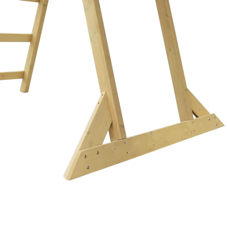 Детска Дървена Катерушка с Пързалка 2.2 м Ginger Home, За Игра на Двора