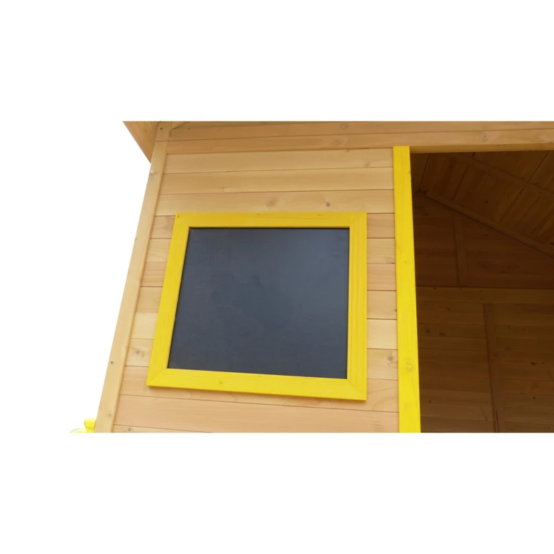 Голяма Детска Къща Ginger Home с Пясъчник и Пързалка, за Игра на Открито в Двора и Градината, Дървена, 258х271.5х291 см.