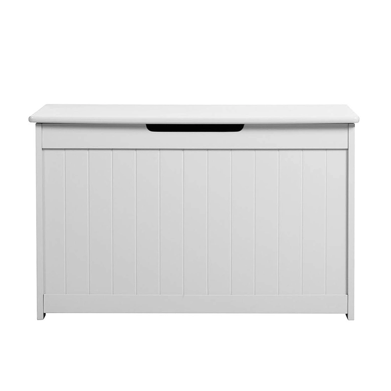 Детска Ракла за Играчки и Пейка 2 в 1 Ginger Home Дървена JWTR-3086 WHITE