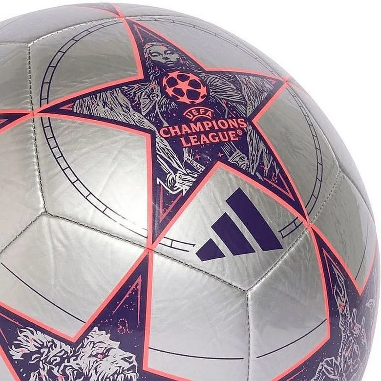 Футболна топка ADIDAS UCL Club 2025/2026 League Stage, Размер 5, Син със златист