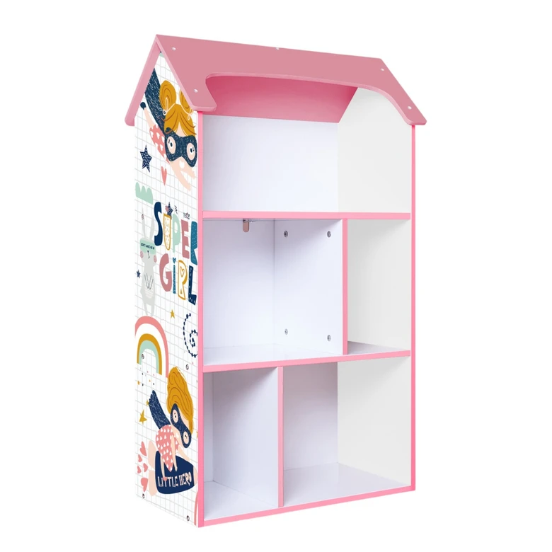 Детска дървена етажерка за книги във формата на къща с покрив - DREAMS, Ginger Home