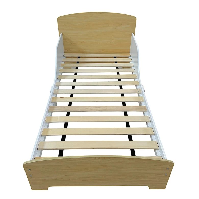 Детско Дървено Легло със Защита и Подматрачна Рамка 140/70 см – GINGER HOME