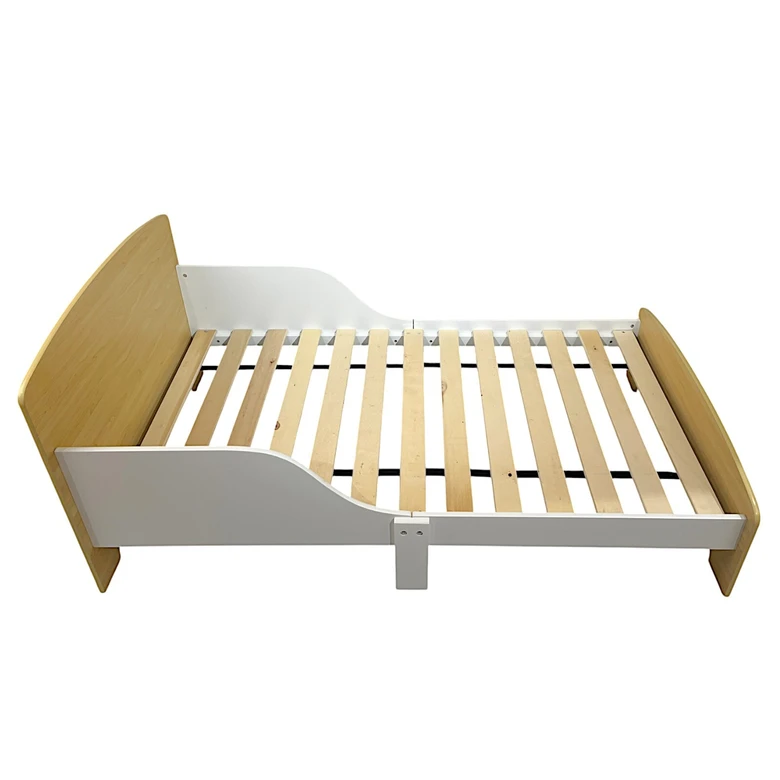 Детско Дървено Легло със Защита и Подматрачна Рамка 140/70 см – GINGER HOME