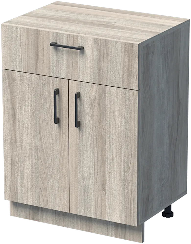 ШКАФ УНИ 60X52 Н=80СМ С 2 ВРАТИ И ЧЕКМЕДЖЕ