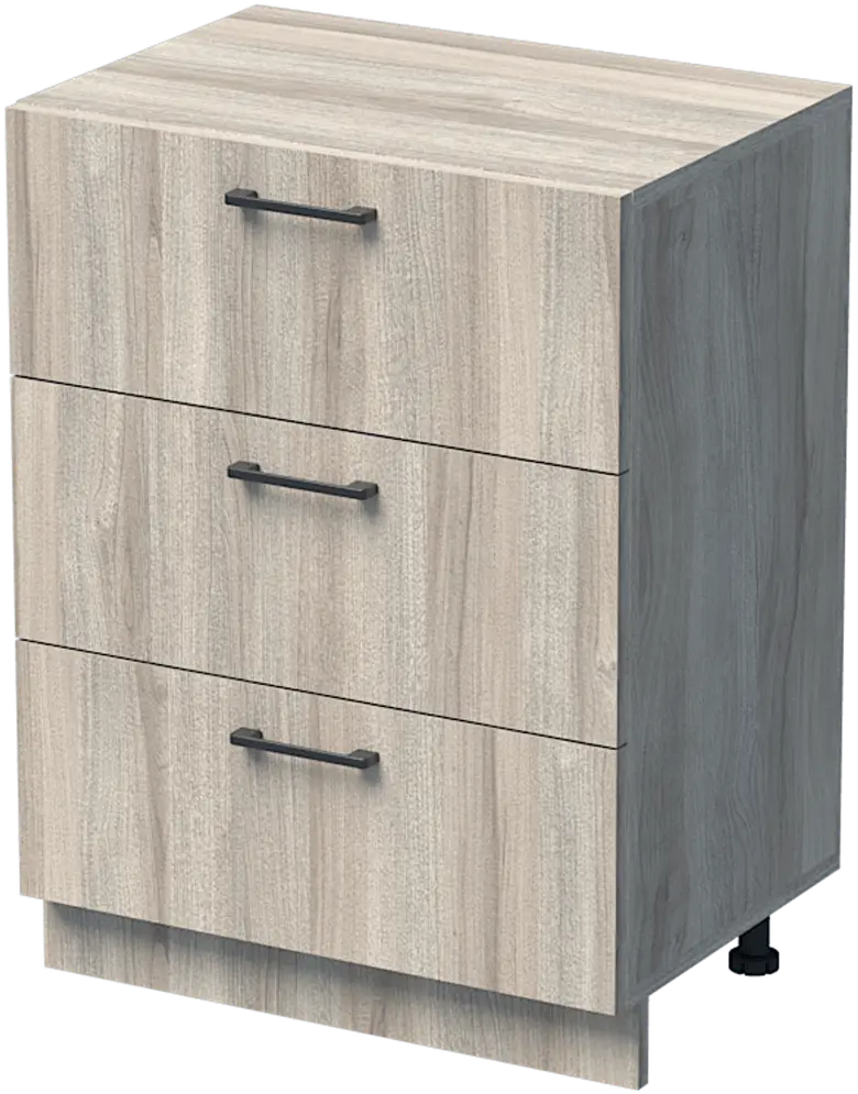 ШКАФ УНИ 60X52 Н=80СМ С 3 ЧЕКМЕДЖЕТА