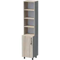 ШКАФ УНИ 40X42 Н=190СМ С ВРАТА И ПЛИТКИ РАФТОВЕ СЪС ЗАКЛЮЧВАНЕ С КРАКА