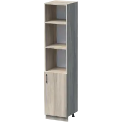 ШКАФ УНИ 40X52 Н=190СМ С ВРАТА И РАФТОВЕ НА ЦОКЪЛ