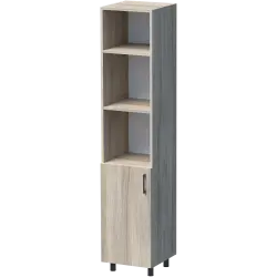 ШКАФ УНИ 40X52 Н=190СМ С ВРАТА И РАФТОВЕ С КРАКА