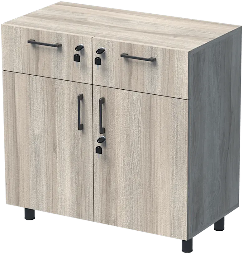 ШКАФ УНИ 80X52 Н=80СМ С 2 ВРАТИ И 2 ЧЕКМЕДЖЕTA