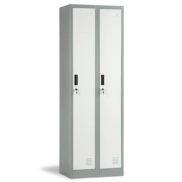 МЕТАЛЕН ШКАФ CR-1242-2 J LUX - СИВ/Т.СИВ