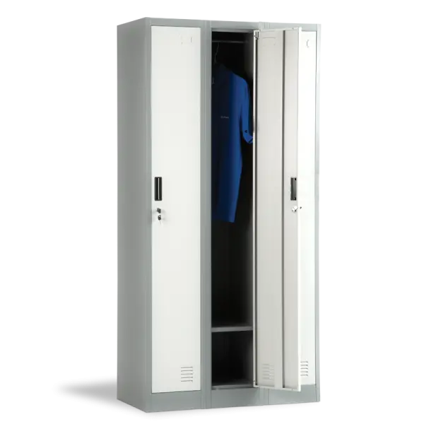 МЕТАЛЕН ШКАФ CR-1242 J LUX СИВ/Т.СИВ
