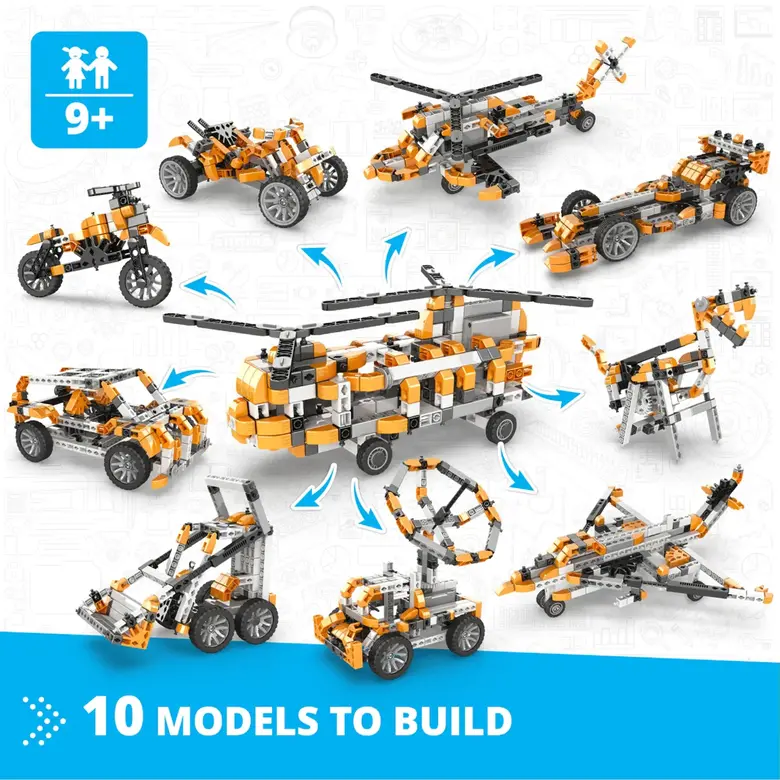 Engino Конструктор Inventor Motorized - Хеликоптер, 10 в 1