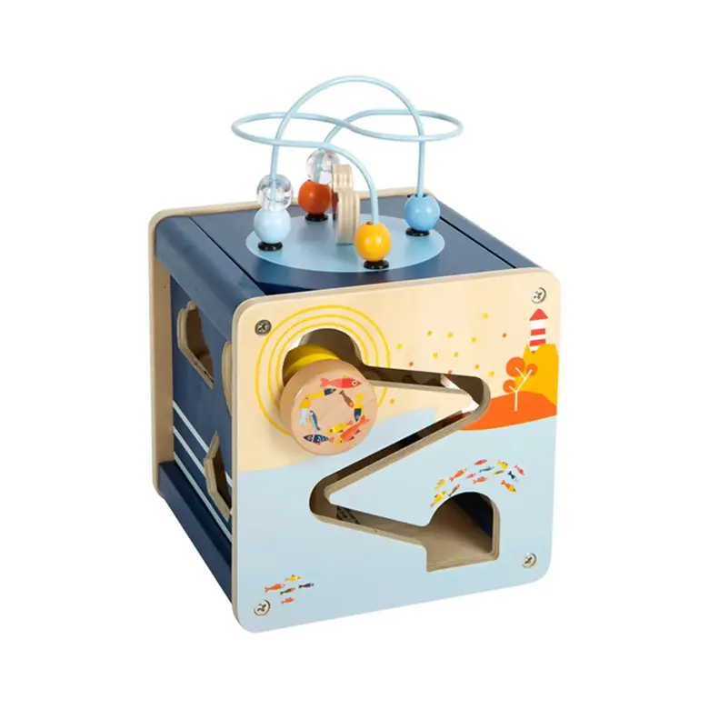 Small Foot Куб Океан, дидактичен, дървен, 15 х 15 х 23 cm
