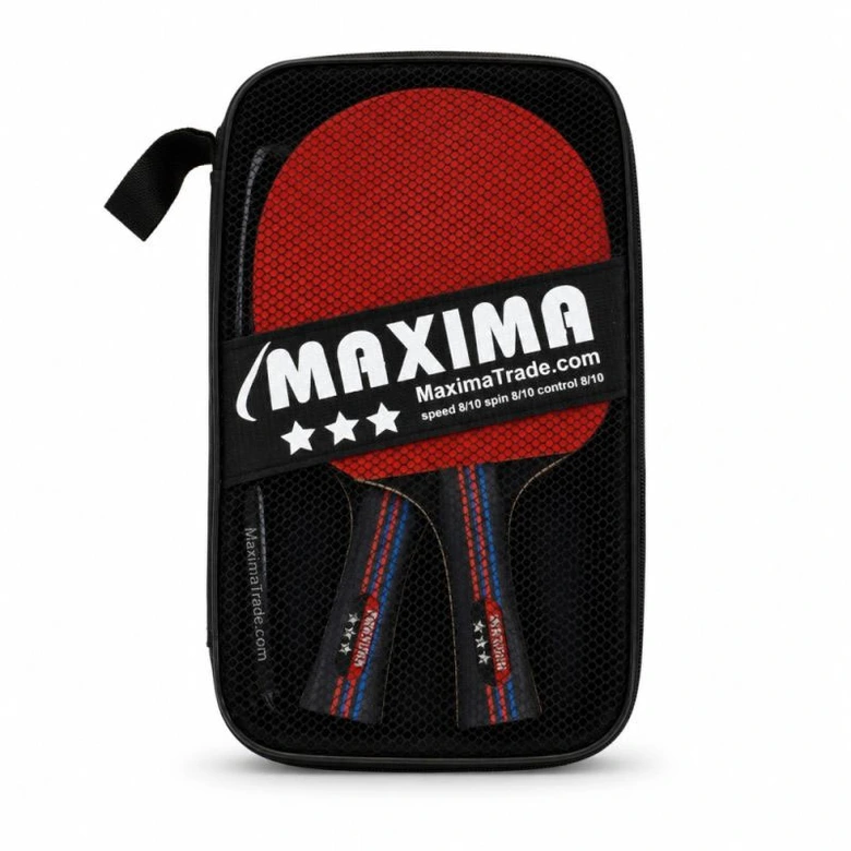 Хилки за тенис на маса MAXIMA ***, Комплект 2 броя в калъф