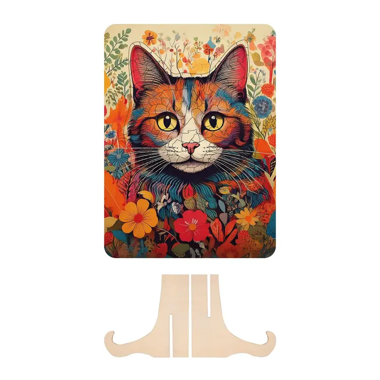 Moxy Пъзел Котка, уникални форми, дървен, 130 части