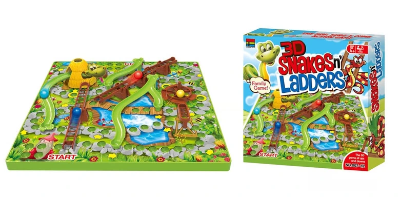 Настолна игра Змии и стълби, 3D