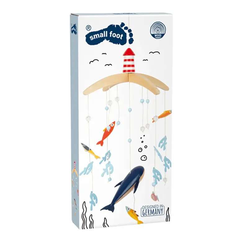 Small Foot Въртележка Океан, дървена, 25 х 25 х 40 cm
