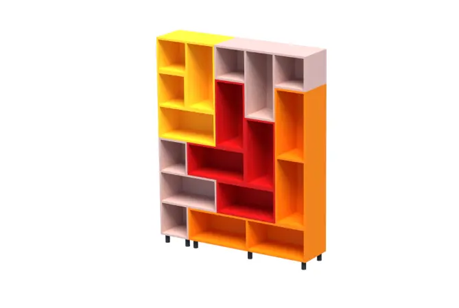 СЕКЦИЯ ТЕТРИС 150X35 Н=188СМ ВАРИАНТ 9