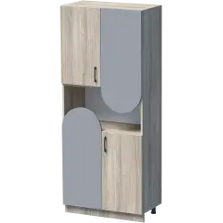 ШКАФ АРШ 80X42 Н=190СМ С 4 ВРАТИ И НИША 