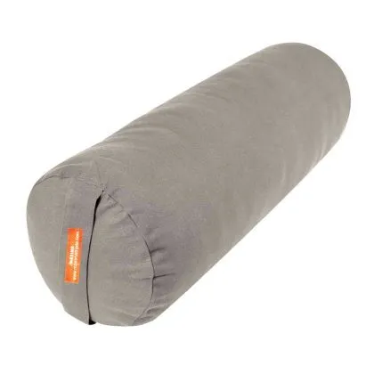 Йога болстер цилиндричен (възглавница, зафу) MAXIMA, 71x25x25 см, Сив 