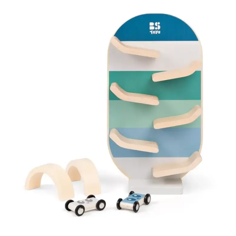 Дървена писта за колички – BS Toys
