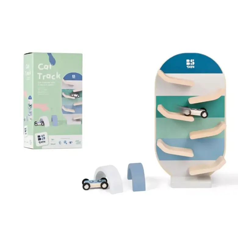 Дървена писта за колички – BS Toys