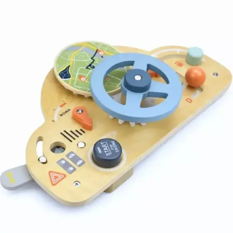 Дървена сензорна дъска с активности Волан – бизиборд Tooky Toy