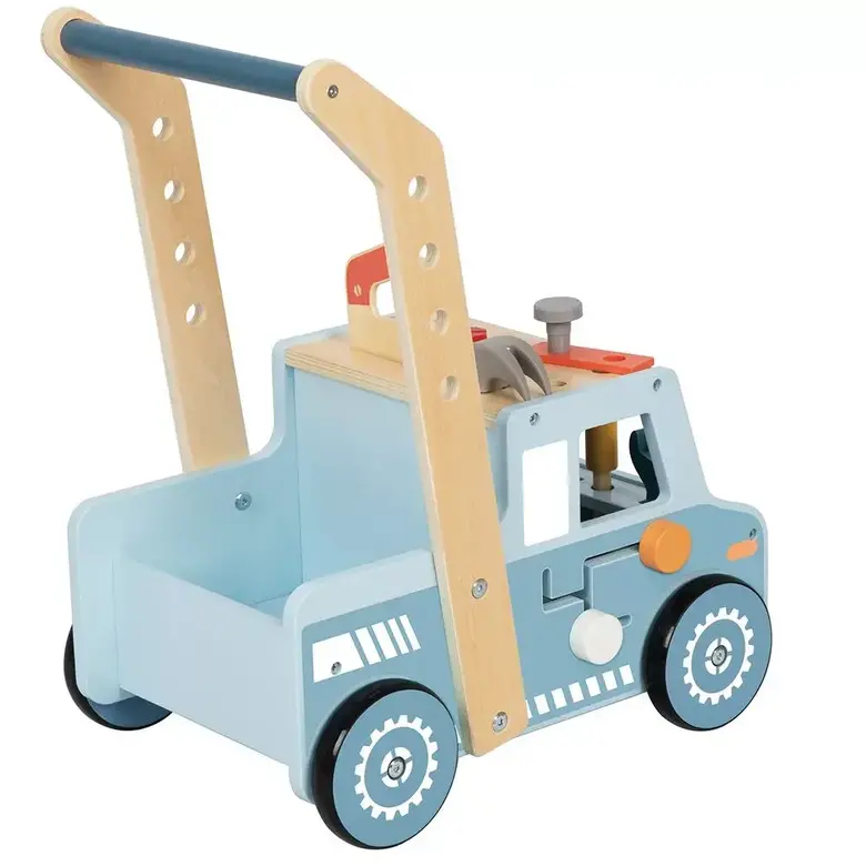 Дървена проходилка камион – Работилничка на колела от Tooky Toy