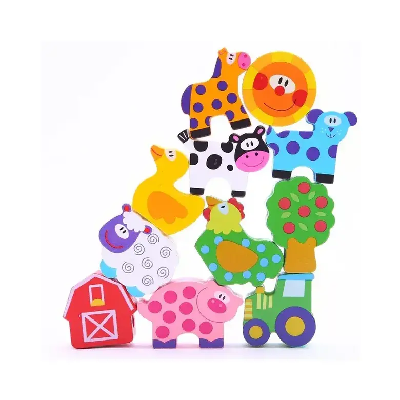 Играчка за нанизване с фигурки – Ферма