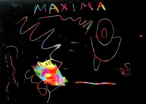 Скреч хартия на цветна основа MAXIMA, 18.5х25.5 см, 230 г / кв.м., Комплект 10 листа /