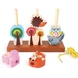 Small Foot Игра за нанизване Диви животни, 10 части