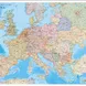 Стенна карта на Европа политическа 70/100
