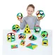 Конструктор Polydron (малък размер, магнитен) - Математически форми (118 части)