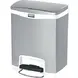Rubbermaid Кош Slim Jim Front, метален, 30 L, черен, бял