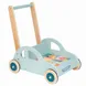 Дървена проходилка с конструктор Кола от Lelin toys