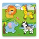 Детски плосък пъзел с дивите животни от Viga toys