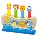 Дървена играчка с подскачащи животни от Viga toys