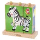 Детски пъзел от дървени кубчета - Сафари - Viga toys