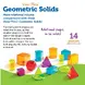 Цветни прозрачни геометрични фигури (14 бр.), Learning Resources, LER 4331
