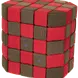JollyHeap BASIC Магнитни кубчета 1224 100 бр. Червено / тъмно кафяво