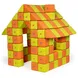 JollyHeap JOY Магнитни кубчета 1125 150 бр. Зелено / оранжево