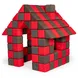 JollyHeap JOY Магнитни кубчета 1224 150 бр. Червено / тъмно кафяво