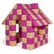 JollyHeap JOY Магнитни кубчета 1421 150 бр. Светло кафяво/виолетово