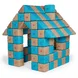 JollyHeap JOY Магнитни кубчета 1423 150 бр. Светло кафяво / тюркоаз