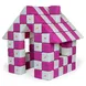 JollyHeap JOY Магнитни кубчета 1521 150 бр. Светло сиво/виолетово