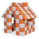 JollyHeap JOY Магнитни кубчета1525 150 бр. Светло сиво / оранжево
